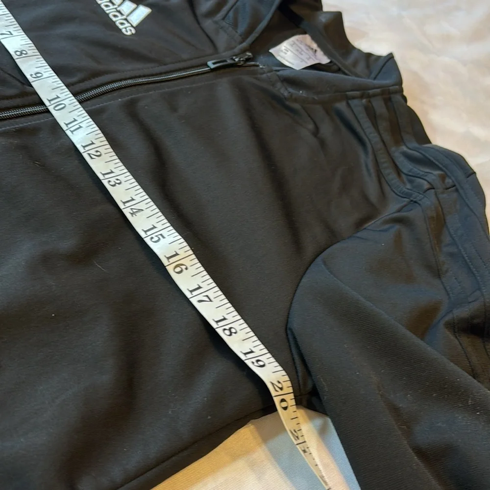 Adidas Black Full Zip Athletic Track Jacket XL Youth